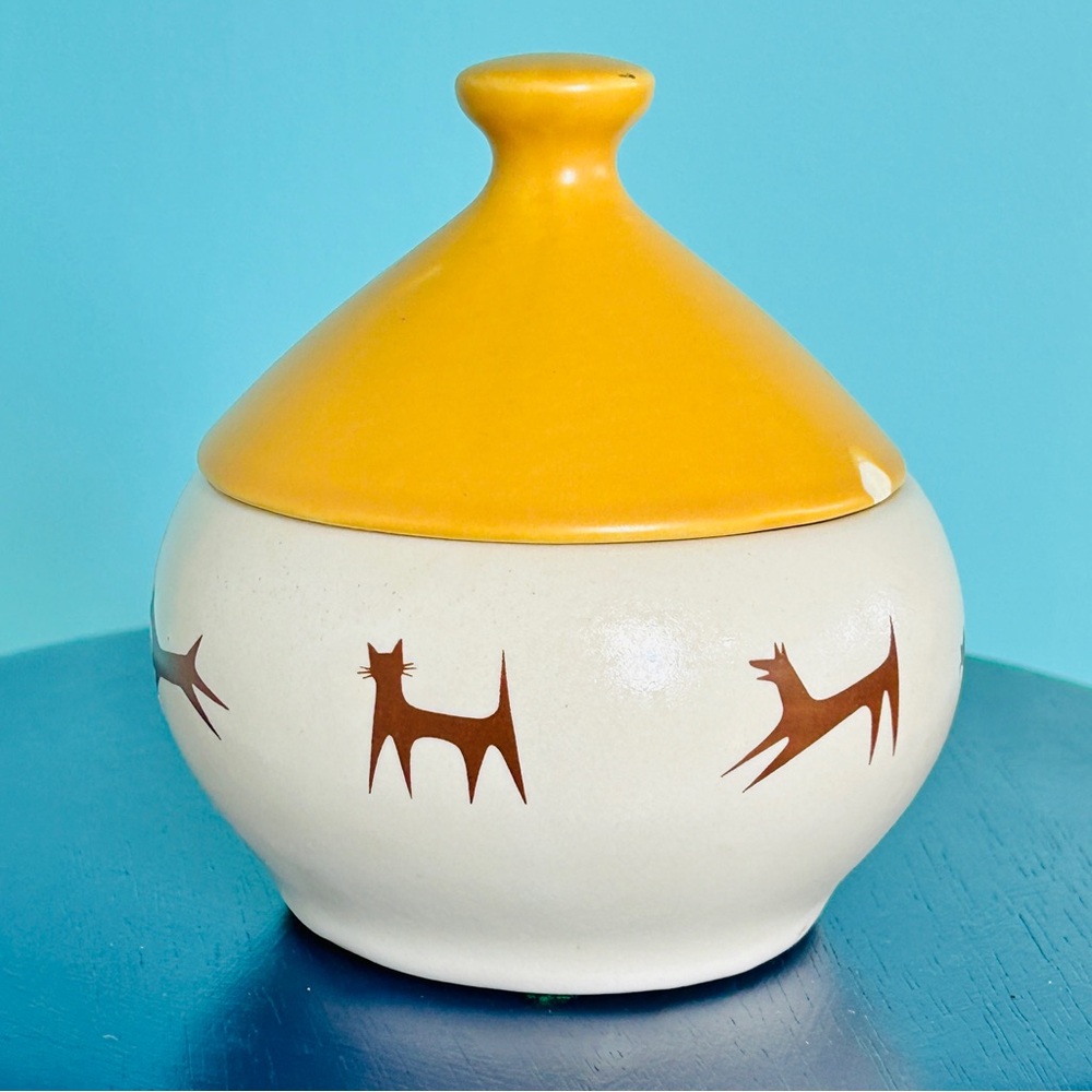 Vintage McCoy for Upjohn Unipet Lidded Treat Bowl With Bell